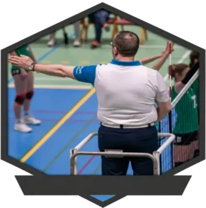 Schiedsrichter beim Volleyball