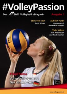 Das Foto zeigt das Cover der 1. Ausgabe vom Volleyball Passion Magazin des DVVs